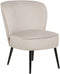 VOSS - Fauteuil - Taupe - Fluweel