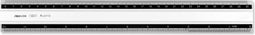 Aristo liniaal - lengte 30cm - mm/cm schaalverdeling - aluminium met rubber inleg - AR-15031