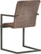 vidaXL - Eetkamerstoelen - 2 - st - echt - leer - bruin