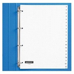 Quantore - Tabblad 4rings pp a-z wt | 10 stuks