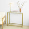 SoBuy FSB29-G - Console Tafel - Gouden Metalen Frame - 80x75x30 cm