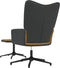 vidaXL Relaxstoel met voetenbank fluweel en PVC bruin