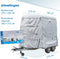 ProPlus Hoes voor Paardentrailer - 370 x 250/190 x 210 cm - Universele Paardentrailerhoes - Beschermhoes - Waterdicht en Ademend - Beschermend - Met rits - Grijs