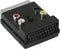 SCART-Adapter - SCART Male - S-Video Female / SCART Female / 3x RCA Female - Vernikkeld - Schakelbaar - ABS - Zwart - 1 Stuks - Polybag