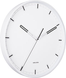 Wandklok Dipped - IJzer Wit met Zwart - Ø40cm