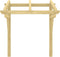 vidaXL - Deurluifel - 150x100x100 - cm - massief - grenenhout