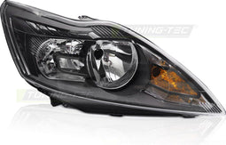 Koplamp rechts - voor Ford Focus MK2 2008-2010 - TYC - zwart