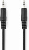 Nedis CAGL22000BK100 - Stereo audiokabel 3,5 mm - 1 meter - Zwart