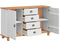 vidaXL - Dressoir - 'ASKIM'Wit - 133,5x40x79 - cm - Massief - Vurenhout