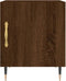 vidaXL - Nachtkastje - 40x40x50 - cm - bewerkt - hout - bruin - eikenkleur