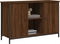 vidaXL - Tv-meubel - 100x35x65 - cm - bewerkt - hout - bruin - eikenkleur