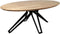 HSM Collection eettafel Zurich Veneto - 220x110 cm - swiss edge - acaciahout/metaal