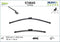 Valeo Silencio VM445 - Flatbladeset 600mm + 400mm - (2x)