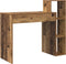 vidaXL - Bureau - met - Opslag - in - Oud - Hout - 100x40x90 - cm - van - Gefabriceerd - Hout
