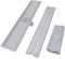 vidaXL - Doucheafvoer - 2 - st - rechthoekig - golf - 730x140 - mm - roestvrij - staal