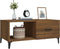 vidaXL - Salontafel - 90x50x40 - cm - bewerkt - hout - bruin - eikenkleur