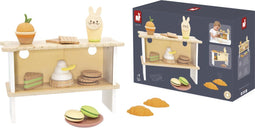 Janod - De Banketbakkerij - Speelset met 12 houten lekkernijen - Geschikt vanaf 3 jaar (1 set)