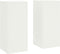 vidaXL - Set - van - 2 - witte - plantenstandaards - voor - buiten, - 24x24x55 - cm, - Staal