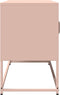 vidaXL - Tv-meubel - 100,5x39x60,5 - cm - koudgewalst - staal - roze