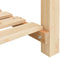 vidaXL - Tuinplanter - met - Plank - 203x53x76 - cm - Massief - Hout - Vuren
