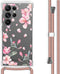 iMoshion Hoesje Geschikt voor Samsung Galaxy S23 Ultra Hoesje Met Koord - iMoshion Design Hoesje met Koord - Roze / Blossom Watercolor