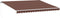 vidaXL - Luifel - handmatig - uittrekbaar - met - LED - 450x350 - cm - bruin