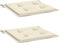 vidaXL - Tuinstoelkussens - 2 - st - 50x50x3 - cm - oxford - stof - crèmekleurig