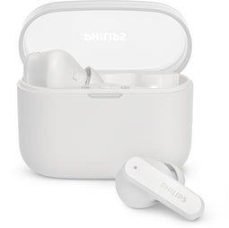 PHILIPS TAT2000 - In-ear oordopjes - 32 uur afspeeltijd - 4 mic technologie - IPX4 - Wit