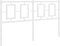 vidaXL - Hoofdbord - 135 - cm - metaal - wit