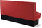 Bel Air Dinerbank Single Booth HW-180 Rood
