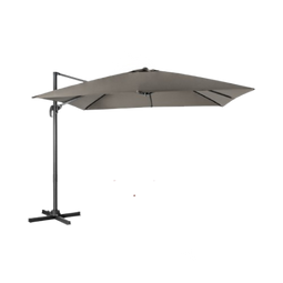Coast 300 x 300 cm Zweefparasol Grijs – Kantelbaar, 360° Draaibaar, Grote Terras- en Marktparasol