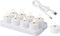 Lumineo - Oplaadbare waxinelichtjes D4 | Wit | Bewegende vlam | 8 stuks