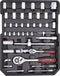 Kreator KRT951011 - Gereedschapskoffer - 253 delig - Trolley - Zilver