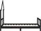 vidaXL - Kinderbedframe - 80x160 - cm - massief - grenenhout - zwart