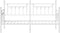 vidaXL - Ligbedframe - Wit - 75x190 - cm - Staal