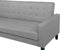 VEHKOO - Slaapbank 3-zits - Lichtgrijs - Polyester