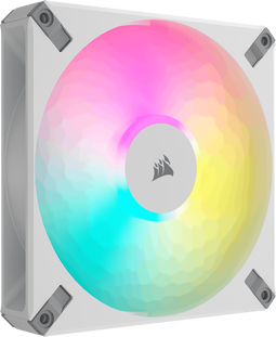Corsair iCUE AF140 RGB ELITE PWM Fan - 140mm - Multicolour LED - Wit