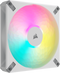Corsair iCUE AF140 RGB ELITE PWM Fan - 140mm - Multicolour LED - Wit