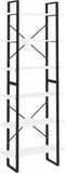 vidaXL - Hoge - kast - 80x30x210 - cm - bewerkt - hout - wit
