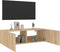 vidaXL - Tv-wandmeubel - met - LED-verlichting - 100x35x31 - cm - sonoma - eiken