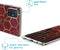 iMoshion Hoesje Geschikt voor Samsung Galaxy A51 Hoesje Siliconen - iMoshion Design hoesje - Goud / Rood / Brick Red Honeycomb