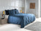 Zohome Dekbedovertrek Satinado - Effen Bedlinnen - 200x220 - Blauw - Dekbedhoes van 100% Katoen-Satijn