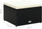 vidaXL - Voetenbank/poef - zwart - 53x53x30 - cm - poly - rattan