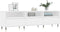 vidaXL - Tv-meubel - 150x30x44,5 - cm - bewerkt - hout - wit