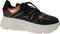 PS Poelman JANA - Dames Sneakers - Chunky zool 5.5 cm - Zwart met Roze