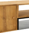 J-Line TV kast Tina - hout/ijzer - zwart/naturel