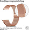 iMoshion Milanees magnetisch 24 mm bandje - Geschikt voor Suunto 7 / 9 (Baro) - Sony Smartwatch 2 - Rosé Goud
