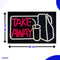 Neon Lamp - Take Away - Restaurant - Dimbaar - Incl. Ophanghaakjes - Neon Sign - Neon Verlichting - Neon Led Lamp - Wandlamp