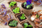 Turfpot H6x dia. 6cm set a 18 stuks