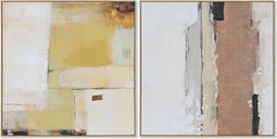Schilderij Home ESPRIT Abstract Stads 100 x 4 x 100 cm (2 Stuks)